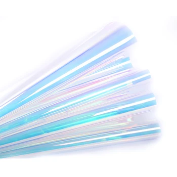 SUNICE גוון חלון סרט מדבקה זיקית כחולה סרטים עבור בניית הבית למשרד זכוכית מדבקות עצמית adhensive חלון בגוון ויניל