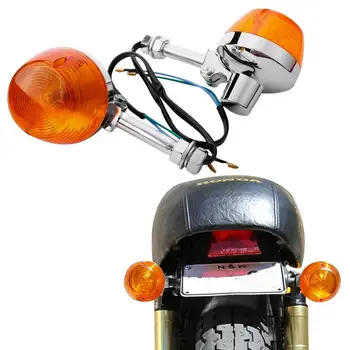 אופנוע אות תור אור מוטו אינדיקטורים אורות קדמיים ואחוריים המנורה ForHonda XL100 C70 0 CT90 CB350 CM400 CB450 CB750