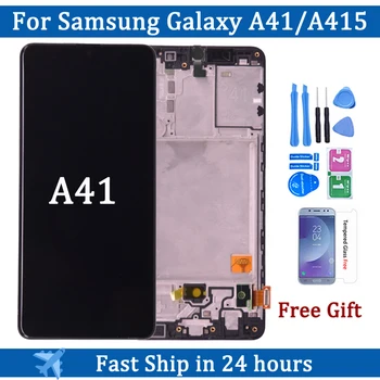 תצוגה עבור Samsung Galaxy A41 A415 מסך מגע LCD דיגיטלית הרכבה חלק חלופי עבור SM-A415F SM-A415F/DS LCD Repairment