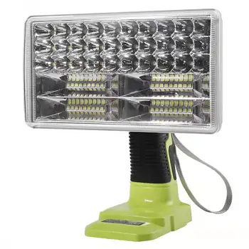 מעוררים LED אורות פנס חשמלי לפיד אור הזרקורים רכב מנורה על RYOBI כלי עבודה 14.4 V 18V ליתיום, ניקל אחד+ סוללה