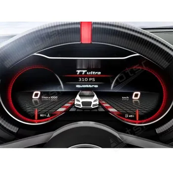 דיגיטלי אשכול וירטואלי הטייס מסך עבור אאודי TT 2009-2016 ברכב נגן מולטימדיה לוח מחוונים מד מהירות LCD המכונית יחידת הראש