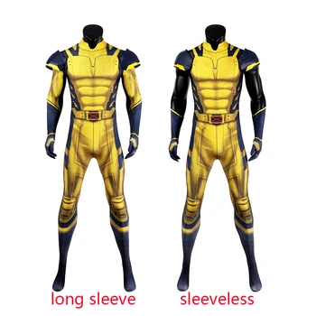 ליל כל הקדושים DP3 ג ' יימס לוגאן Cosplay הדפסת 3D מערער גיבור Wolve סרבל צהוב תחפושת בגד גוף