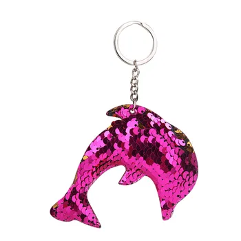 האופנה ריינסטון מחזיקי מפתחות לוויתן עיצוב יצירתי נצנצים מחזיק מפתחות דולפין שקית אביזרים בנות חמוד תליון המתנה נשים Keyring