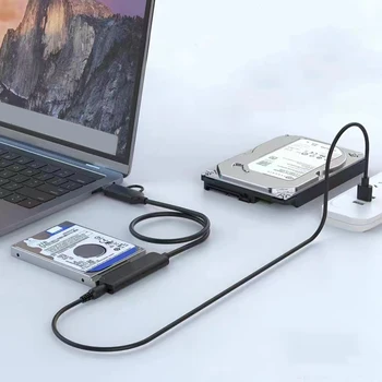 USB3.0 Type-C כדי SATA במתאם 22Pin כונן קשיח ממיר כבלים Plug and Play דיסק קשיח, כבל מתאם עבור 2.5 אינץ ' כונן קשיח