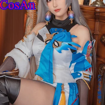 CosAn המשחק Honkai: כוכב רכבת Bronya ראנד תחפושות קוספליי מתוק מקסים מדים שמלה נשית פעילות המפלגה לשחק תפקיד בגדים