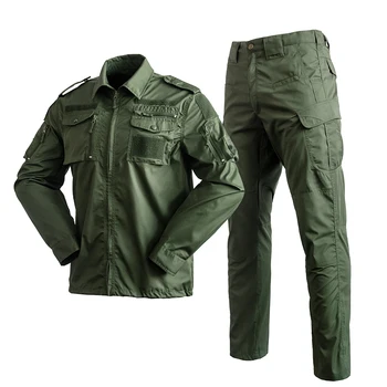 2023 גברים הצבאית של Uniformtactical הסוואה צבא איירסופט האן פראי האדם של לחימה, מדים צבאיים עבודה ללבוש & Mens ' קט