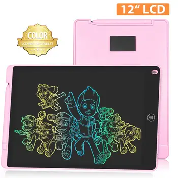LCD כותב לוח 12 אינץ ' צבעוני אלקטרוני ציור גרפי לוח דיגיטלי לוח כתב היד ניתן למחיקה Pad לילדים מתנה
