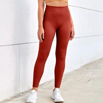 יוגה חותלות אימון ספורט נשים גבוהה המותניים מוצק יבש מהירה כושר טרנינג בנות טייץ ריצה רכיבה על אופניים מכנסיים מכנסיים