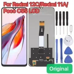 6.71 מקורי Xiaomi Redmi 12C תצוגת LCD דיגיטלית Redmi11A מסך מגע פוקו C55 החלפת חלק