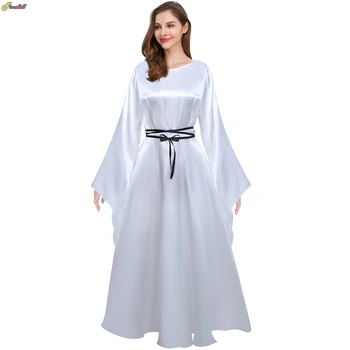 נשים הרנסנס בימי הביניים שמלה ויקטוריאנית שמלה ארוך שרוולים לבנים בציר תחפושות קוספליי שמלות מלכת שמלה בתוספת גודל XXL