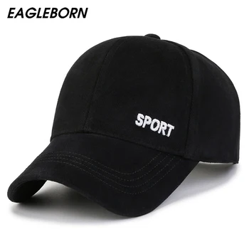 EAGLEBORN כובע בייסבול ספורט גברים רקומות האותיות כובע בייסבול מקרית קלאסי כובע בייסבול לגברים כיפות