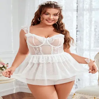 PassionLAB בתוספת גודל Elbise לבן שמלת מסיבת נשים יוקרה אלגנטית תחרה שמלות Vestidos פארא Mujer 2023 לפסטה платья