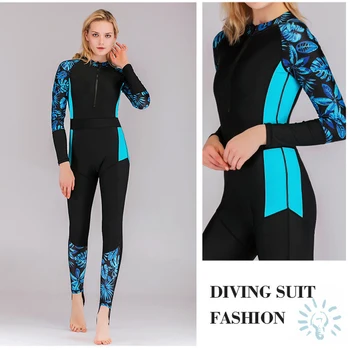 נשים צלילה, גלישה, בגדים שרוול ארוך צלילה גלישה בגד ים קר הוכחה חם אלסטי Anti-scratch מים ציוד ספורט