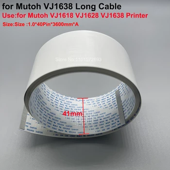 2PCS תאריך כבל 40Pin 3600mm Mutoh VJ1638 DX7 ראש ההדפסה FFC כבל שטוח עבור Mutoh VJ1618 VJ1628 מדפסת Mainboard כבלים