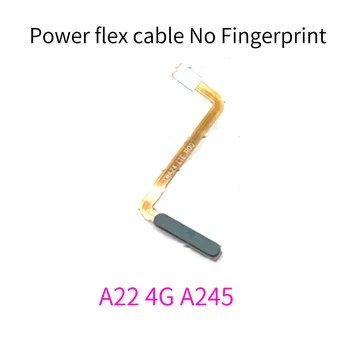 עבור Samsung Galaxy A24 4G A245 כוח לעבור על כפתור הבית בצד מפתח להגמיש כבלים לא טביעת אצבע Touch ID