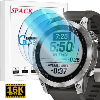 זכוכית מחוסמת סרטים Garmin Fenix 7 פרו 7x 7 Pro Pro Smartwatch מגן מסך קשיות HD בועה חינם סרט מגן