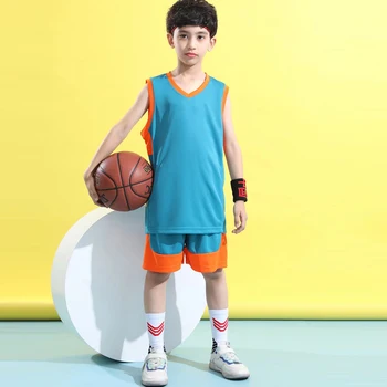 סגנון חדש לילדים בגדי הכדורסל קובע ילד ילדה כדורסל משחק אימון ג ' רזי מהיר יבש סטודנט בבית הספר ביגוד ספורט