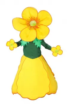 באיכות גבוהה בהזמנה אישית אווה חומר פרחים קמע תלבושות פרח מצויר, תלבושות ליל כל הקדושים ליום ההולדת Cosplay 570