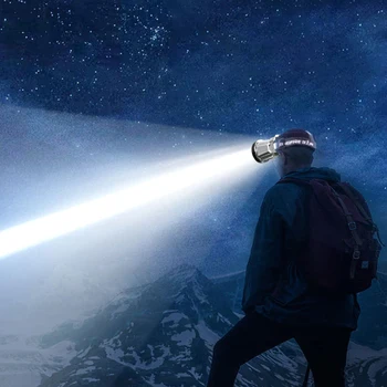 חיצונית ראש הר פנס בהירות מתכוונן קמפינג מנורה לטיולים