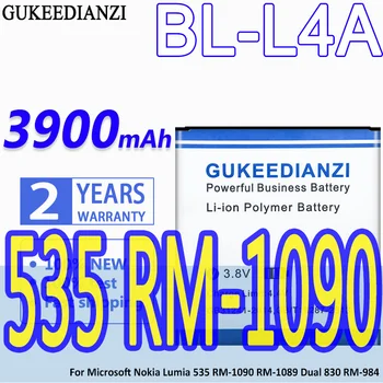 GUKEEDIANZI סוללה BL-L4A 3900mAh עבור Microsoft Nokia Lumia 535 RM-1090 RM-1089 כפול 830 RM-984 BL L4A Lumia535 Dual830
