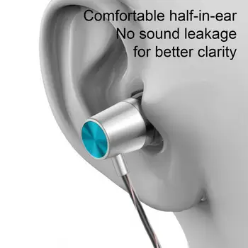 ב-האוזן אוזניות פרימיום Wired אוזניות עם כבד Hifi צליל סטריאו מיקרופון מובנה משקל גבוה משופרת