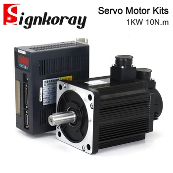 SignkoRay 1KW 10N.m AC מנהל התקן של מנוע סרוו ערכות 1000RPM 220V AC מנוע AASD-20A+130ST-M10010 עבור הנתב CNC