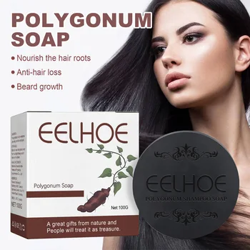 Polygonum השיער מתכהה שמפו סבון תיקון אפור שיער לבן, צבע שחור הוא שואו וו המהות שיער סבון
