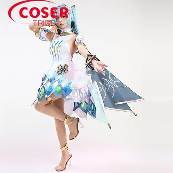 COSER שבט אנימה המשחק Genshin השפעה Faruzan שמלת ליל כל הקדושים תפקיד CosPlay תלבושות סט שלם