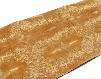 טבעי חתיכה גדולה החדרת הזהב פיבי פורניר עץ גיליונות גיטרה העור L:2.5Meters רוחב:58cm t:0.3mm(רוחב נייר קראפט)