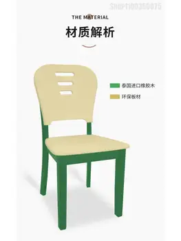 סיני חדש בסגנון נורדי אוכל עץ מלא על הכסא בבית עץ מלא כיסא האוכל כיסא שרפרף שולחן אוכל, כיסא שחור