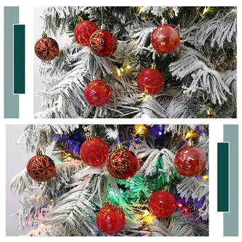שימושי אטרקטיבי, קל להתקנה חג המולד תליון כדור קישוט בהיר צבע כדור חג המולד משק אספקה