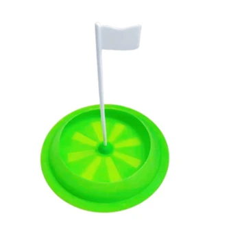 בפועל גולף חור לשים כוס גולף לשים חור גביע כיוון גומי רך עם המטרה דגל גולף חור כוס עזרי הדרכה