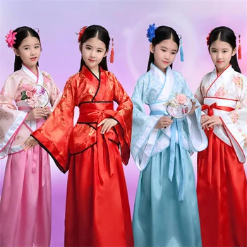 סינית מסורתית שמלה לנשים פיניקס מסיבת רקמה Hanfu Cheongsam רוקד השנה תחפושות ילדה