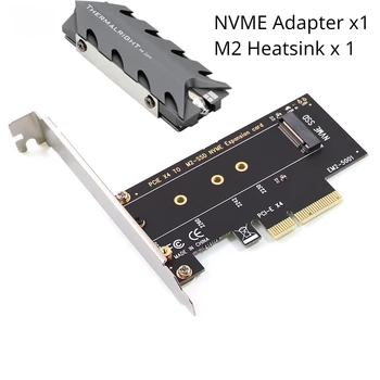 NVME מתאם מ. 2 NVME SSD כדי PCIe 4.0 כרטיס מתאם עבור PC כרטיס קול Pci Express M2 מתאם עם צלעות קירור אלומיניום