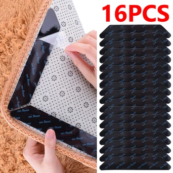 בבית החלקה קבועה הקלטת שטיח דו-צדדי האמבטיה בקומה כלים מעקב 16/8pcs מדבקה Self-adhesive Pad לא שטיח שטיח לשימוש חוזר