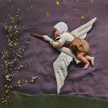 התינוק מרגיע כרית השינה, חדר הילדים, חדר קישוט קטיפה הבובה בד פשתן תלוי קישוטי תלייה על קיר ברבור