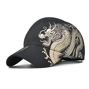 הדפסה הדרקון סינית גברים כובעי בייסבול טוטם אמונה נשים כותנה, כובע Snapback חיצונית הגנה מפני השמש Gorras מחוץ לאופנה