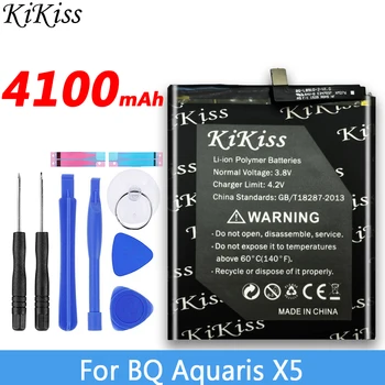 נשקי לי על BQ Aquaris X5 4100mAh קיבולת גבוהה סוללה עבור BQ Aquaris X5 טלפון נייד סוללה