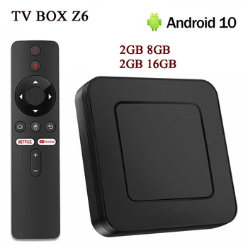 Z6 אנדרואיד 10.0 Smart TV Box Allwinner H313 4K HD BT5.0 2.4 G/5G Dual WiFi 2G/8G Set Top Box Media Player 2GB16GB