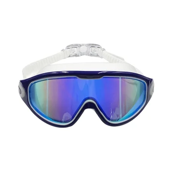לשחות משקפי מגן נגד ערפל הגנת UV לא דולף רחב נוף בריכה משקפי למבוגרים גברים, נשים, נוער, נוער מעל 15 כחול