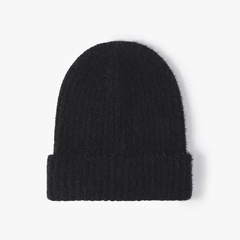 בפלאש החורף חמים לסרוג כובע כפת עבור גברים, נשים, סקי חיצונית Kpop Y2k פלומתי רך כובעי נוער בני נוער בנים בנות משלוח חינם 23B15