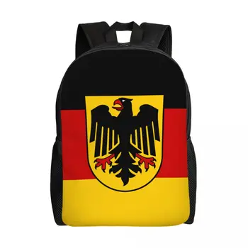 מותאם אישית דגל גרמניה תרמיל גברים נשים בסיסי בוא נזוז למכללה. בבית ספר גרמני פטריוט שקיות