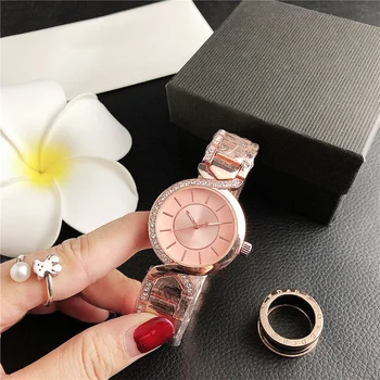 איכותי נירוסטה גבירותיי שעון קלאסי אופנה יוקרה Watchs נשים קוורץ שעונים יהלום מתנה רלו דה Mujer