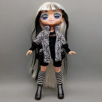 מתאים OMG בובה יפה המקורי סתיו ז ' קט שחור בובה אביזרים בנות מתנת יום הולדת.