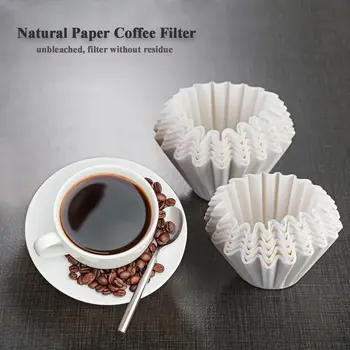 עוגת ספל קפה, נייר קערה 50/100pcs חד פעמיים קפה פילטר