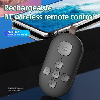 5.0 Bluetooth כפתור שליטה מרחוק עם 7 כפתורים אלחוטית מרחוק על טלפון נייד Tik Tok הספר האלקטרוני היפוך Bluetooth Selfie