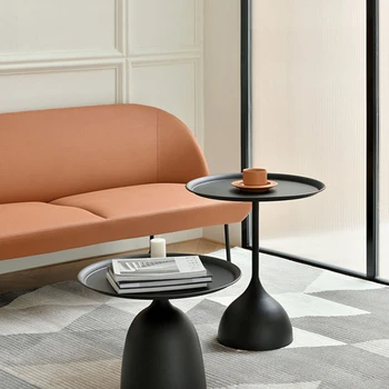 נורדי סביב שולחנות קפה מתכת מודרני ריהוט הסלון עזר במרכז הצד תה שולחן עיצוב המיטה בחדר השינה, השידה