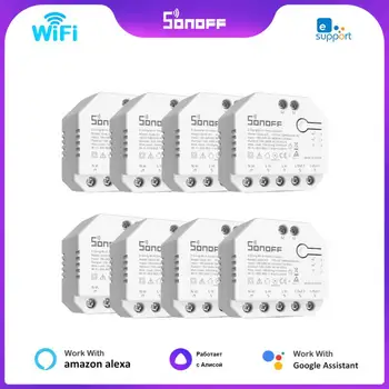 SONOFF DUALR3/R3 לייט מיני WiFi חכם להחליף 2 כנופיות כפול ממסר מודול עם כוח מדידה באמצעות eWeLink שליטה אלקסה הבית של Google