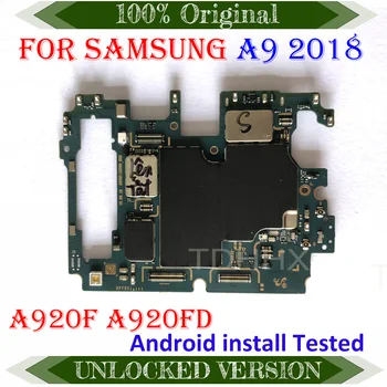 מקורי סמארטפון Samsung Galaxy galaxy A90 2018 A920F A920FD לוח האם 128GB עם צ ' יפס ההיגיון לוחות עם מערכת אנדרואיד