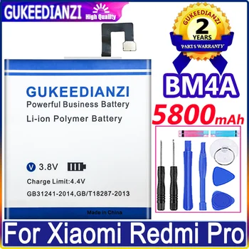 חדש Bateria 5800mAh טלפון נייד החלפת סוללה עבור Xiaomi Redmi Pro BM4A Redmi Pro באיכות גבוהה סוללה
